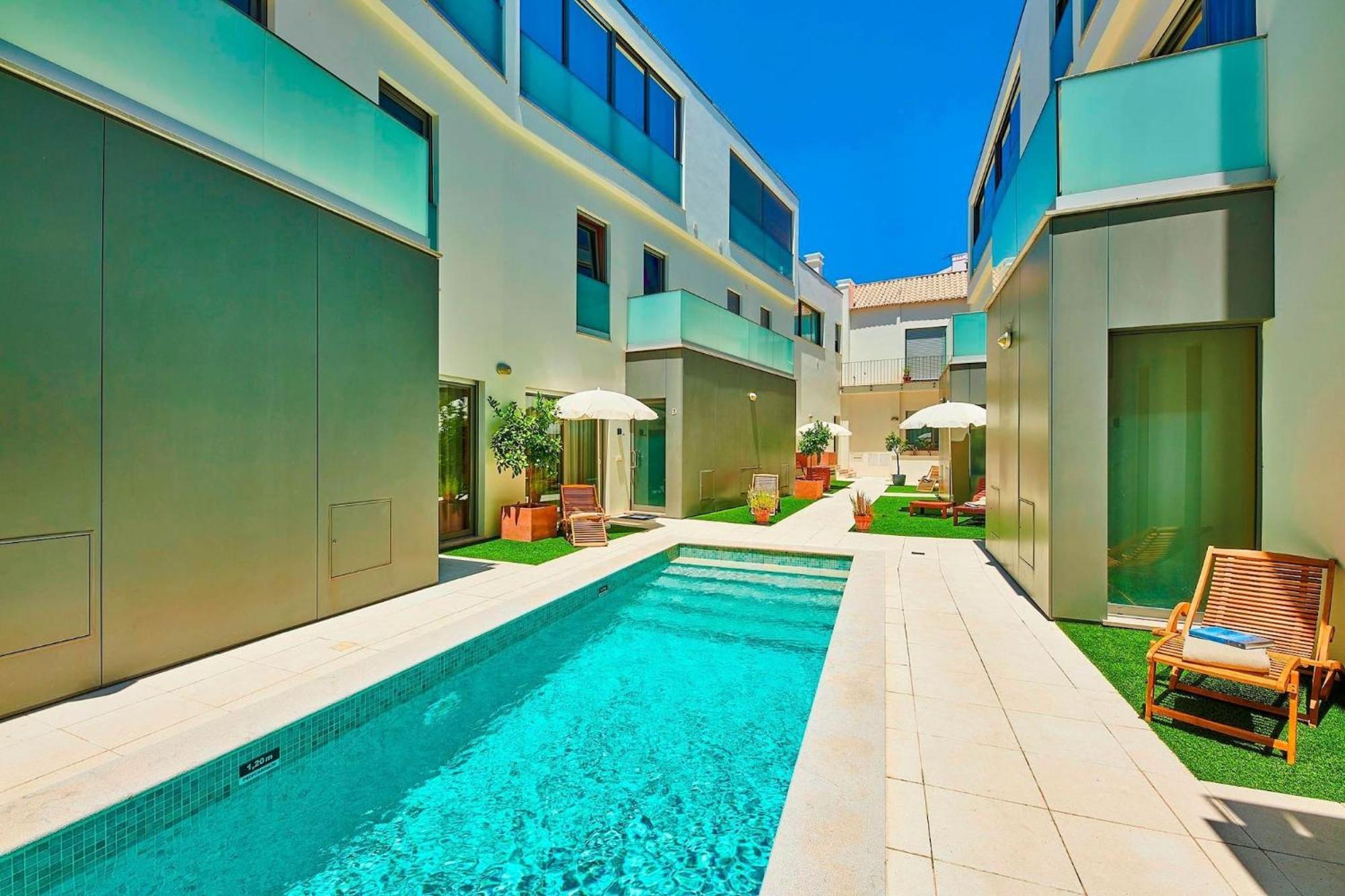 Villa Stylish Townhouse In Tavira Centre, Shared Pool Exterior foto
